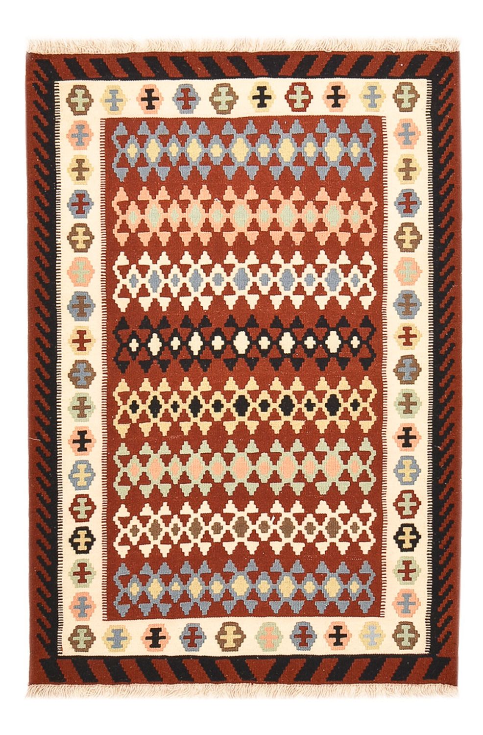 Tapis Kelim - Oriental - 148 x 100 cm - multicolore