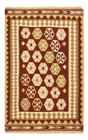 Tapis Kelim - Oriental - 155 x 100 cm - multicolore