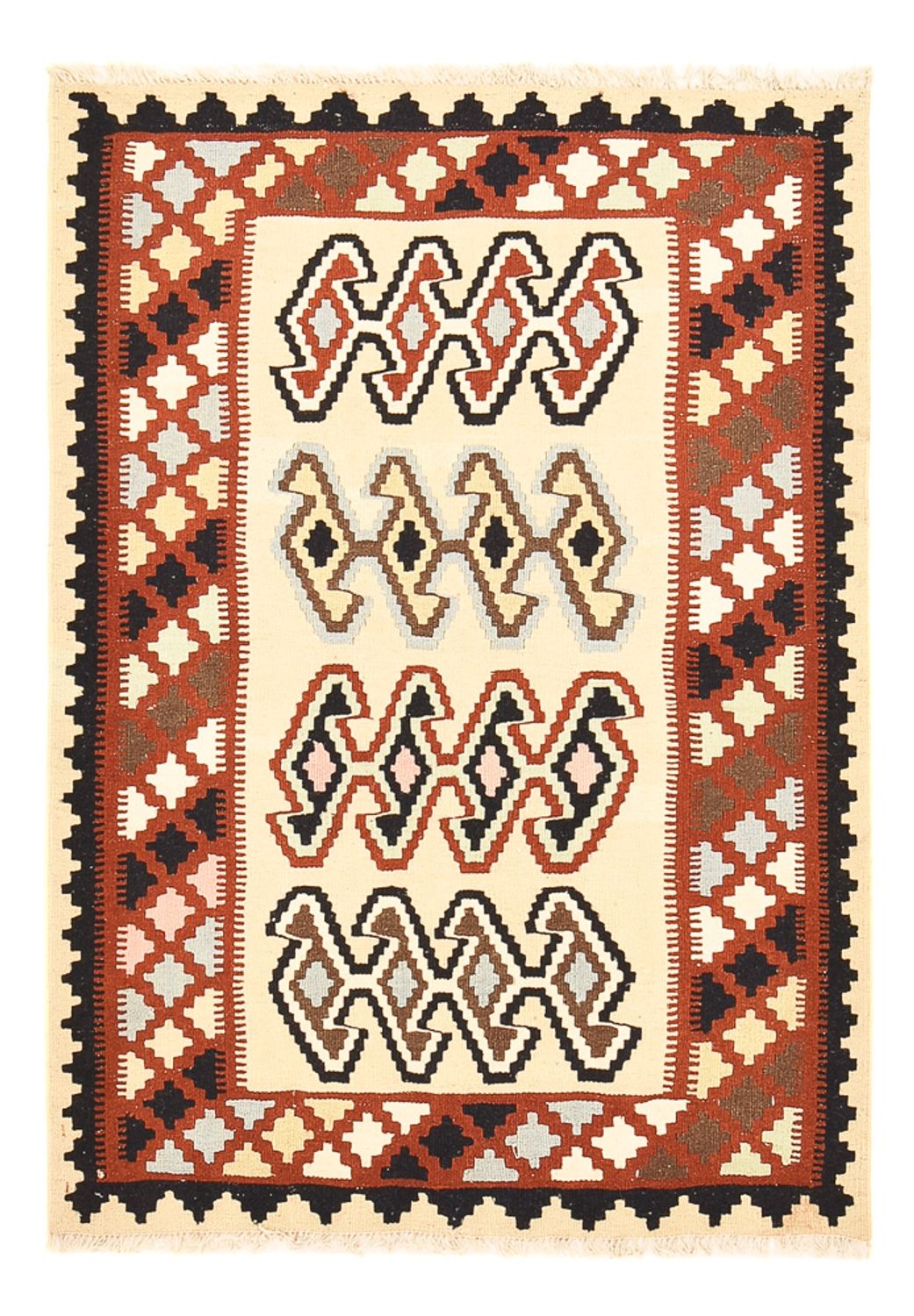 Tapis Kelim - Oriental - 148 x 105 cm - multicolore