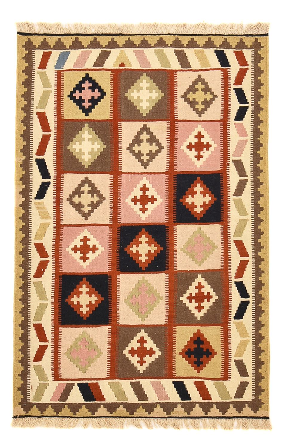 Tapis Kelim - Oriental - 146 x 100 cm - multicolore