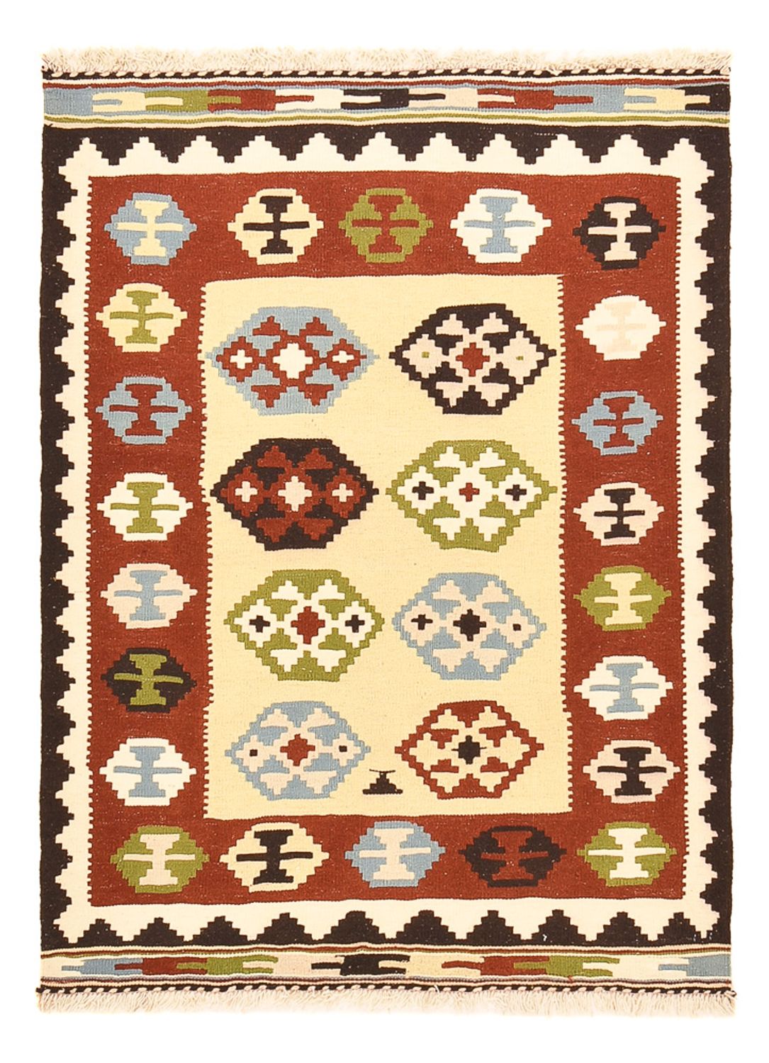 Tapis Kelim - Oriental - 143 x 102 cm - multicolore