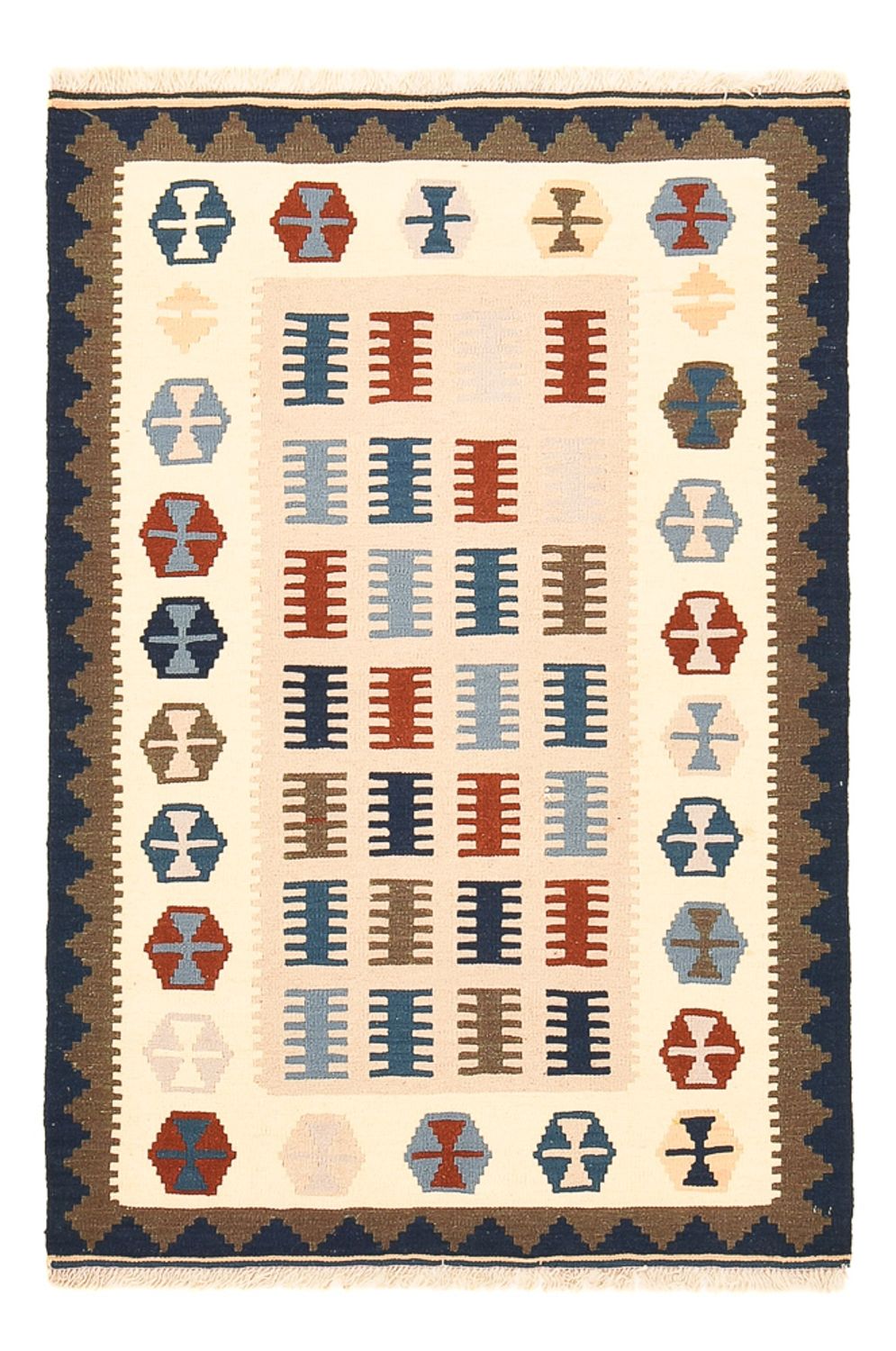 Tapis Kelim - Oriental - 150 x 98 cm - multicolore