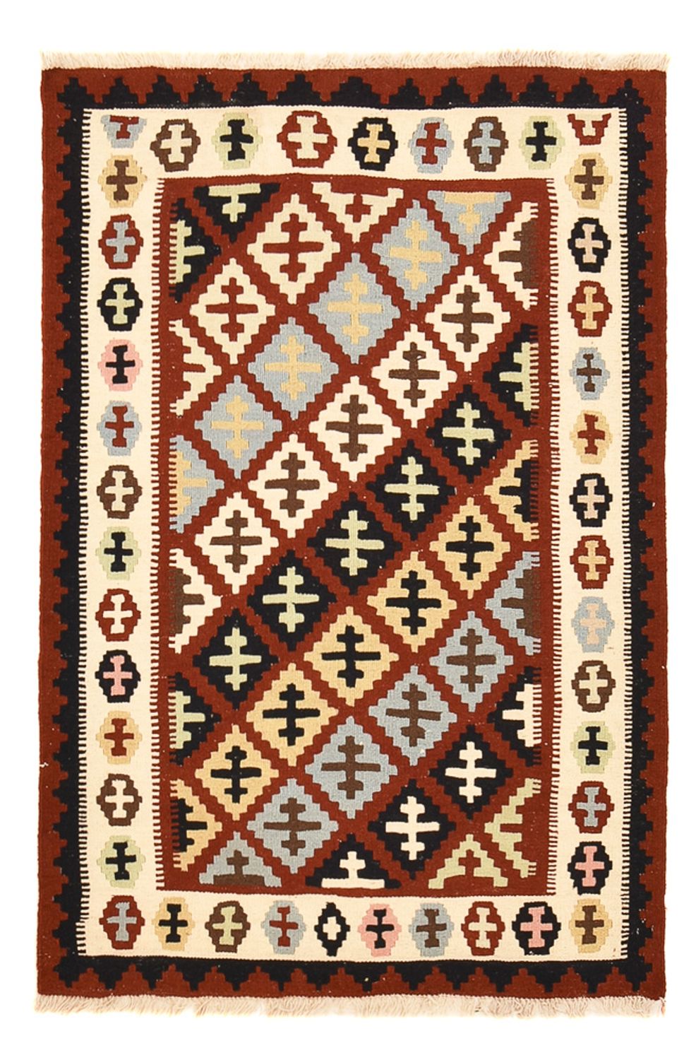 Tapis Kelim - Oriental - 150 x 104 cm - multicolore
