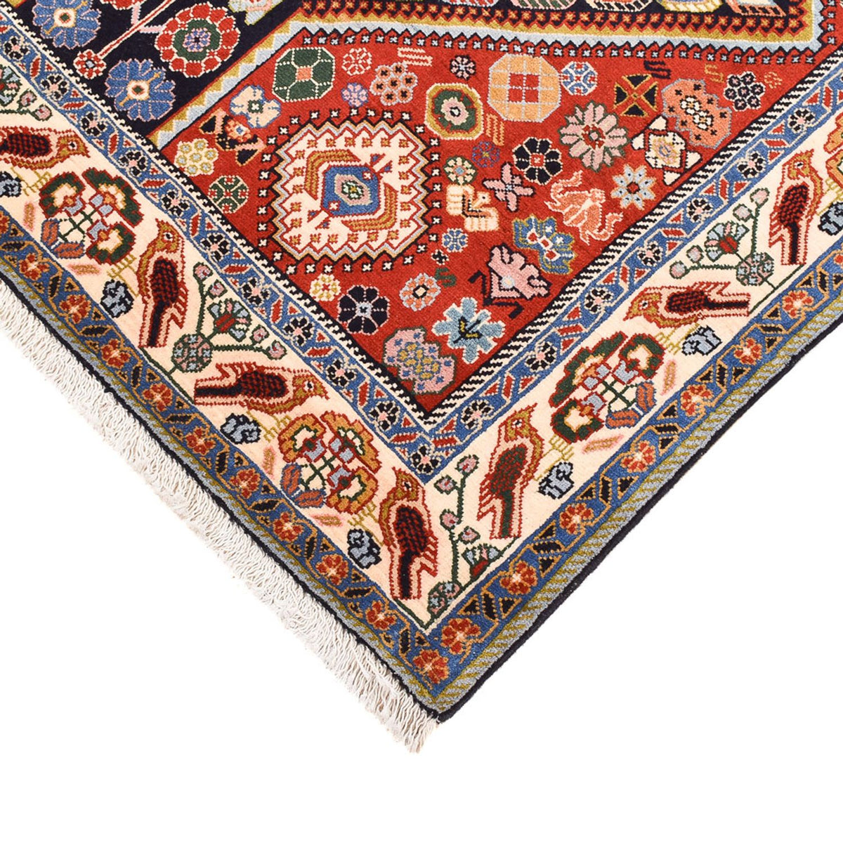 Tapis Gabbeh - Persan Kashkuli - 163 x 116 cm - multicolore