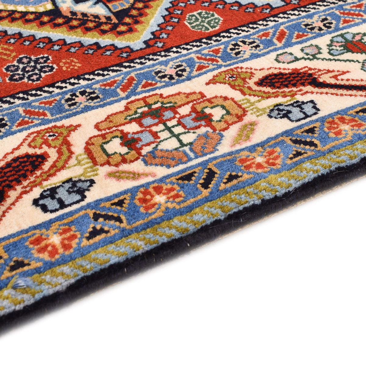 Tapis Gabbeh - Persan Kashkuli - 163 x 116 cm - multicolore