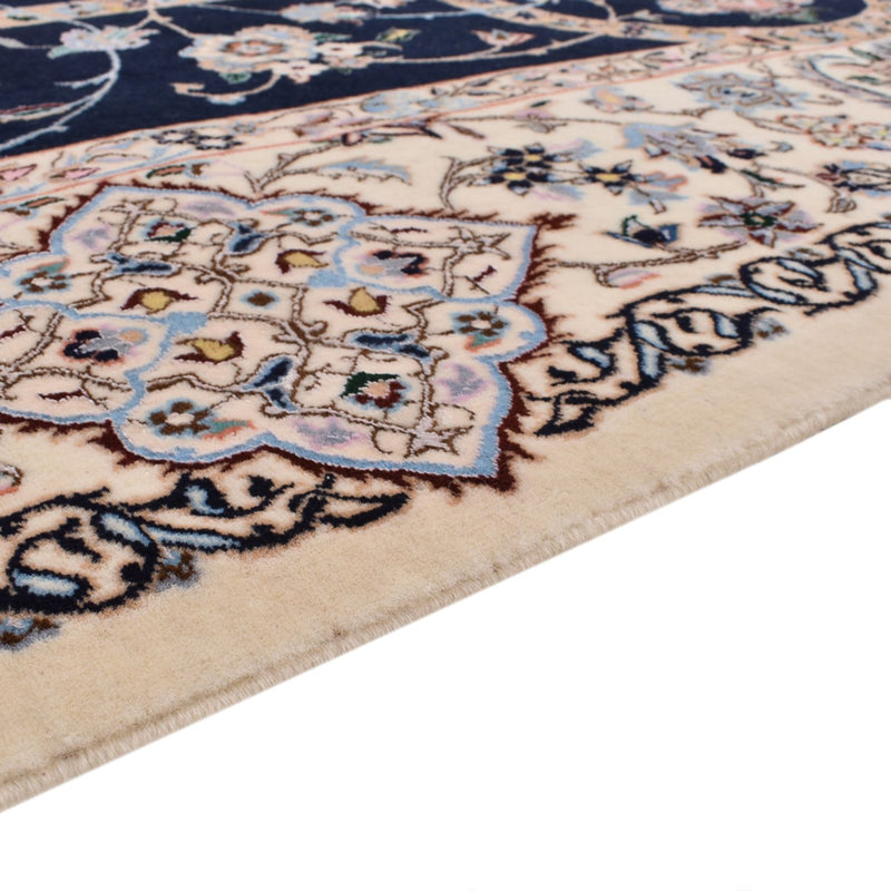 Tapis persan - Nain - Premium - 308 x 207 cm - bleu foncé