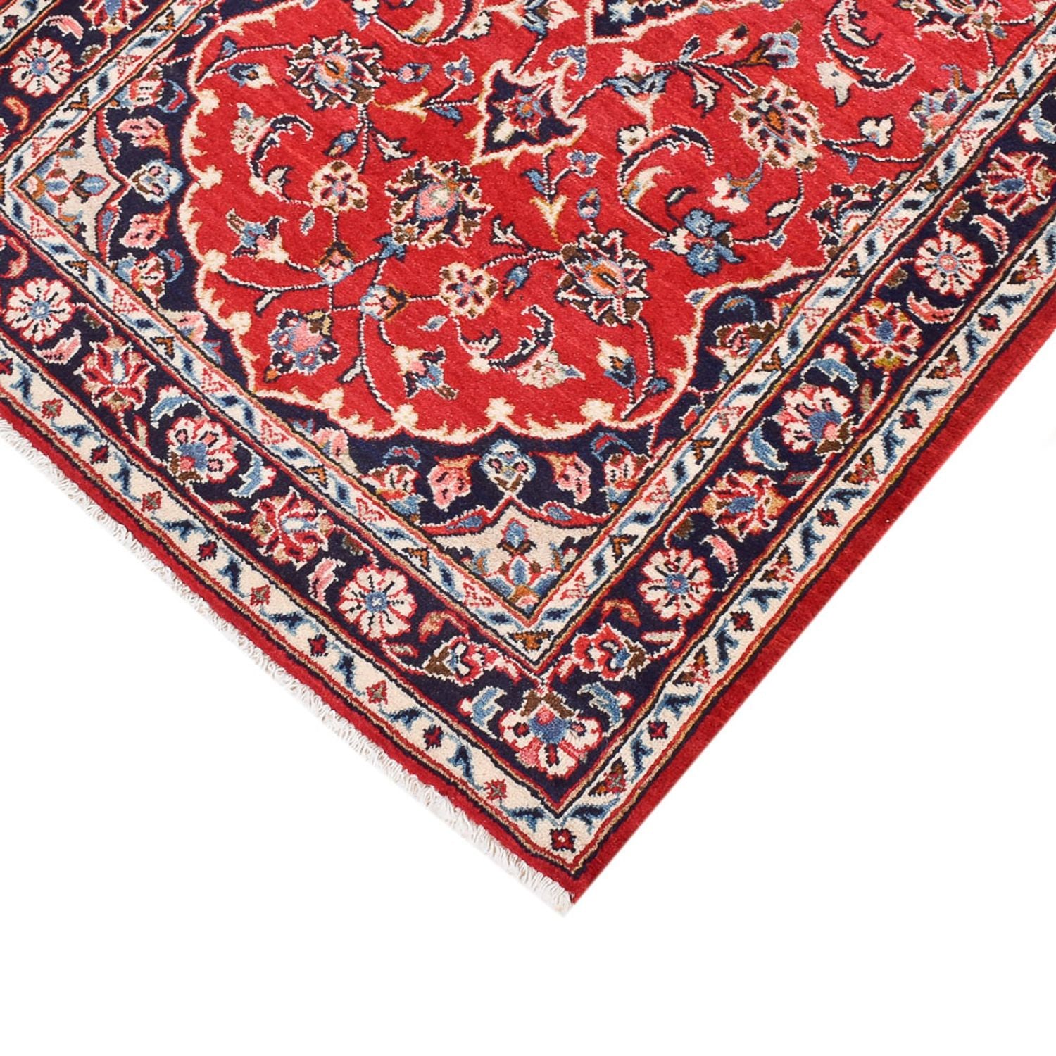 Tapis de couloir Tapis persan - Keshan - 303 x 80 cm - rouge