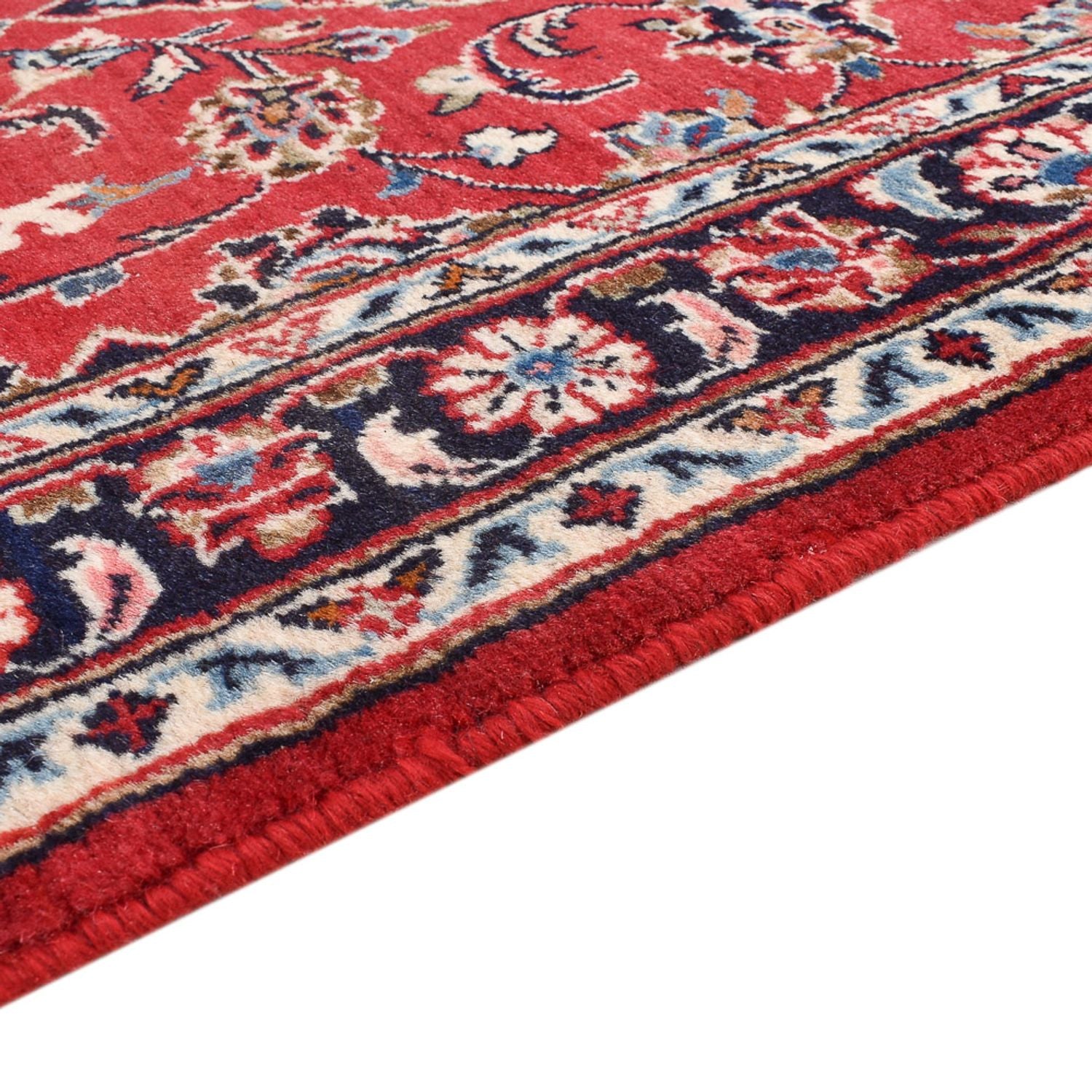 Tapis de couloir Tapis persan - Keshan - 303 x 80 cm - rouge