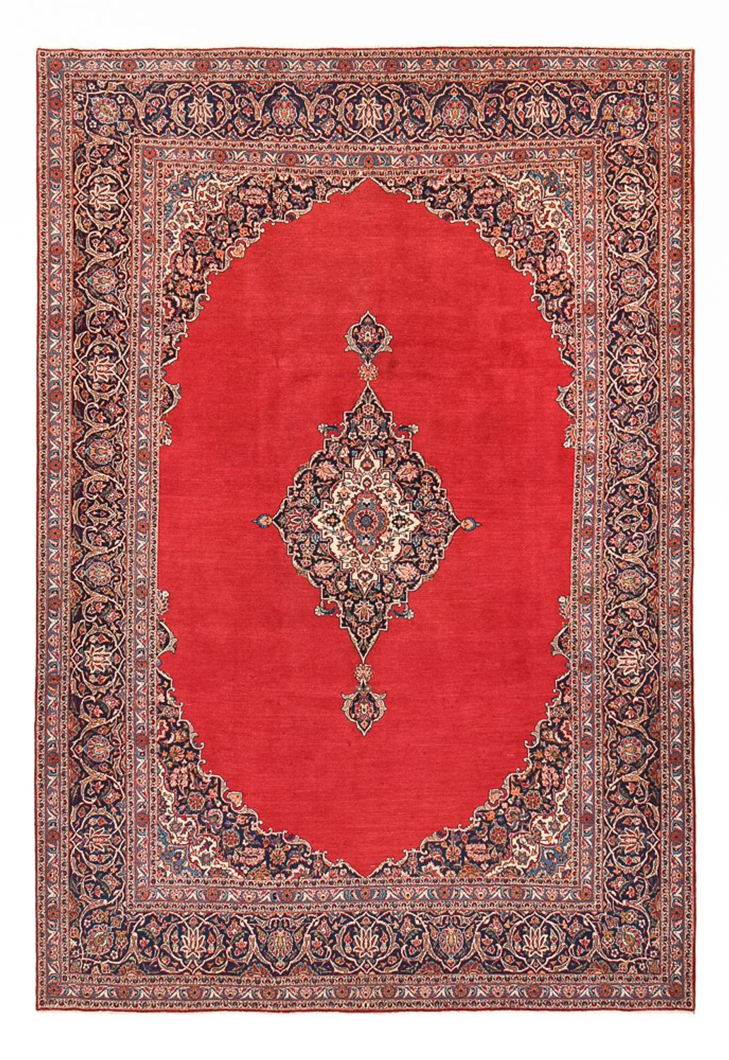 Tapis persan - Keshan - 377 x 252 cm - rouge