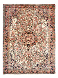 Tapis persan - Nomadic - 196 x 142 cm - multicolore