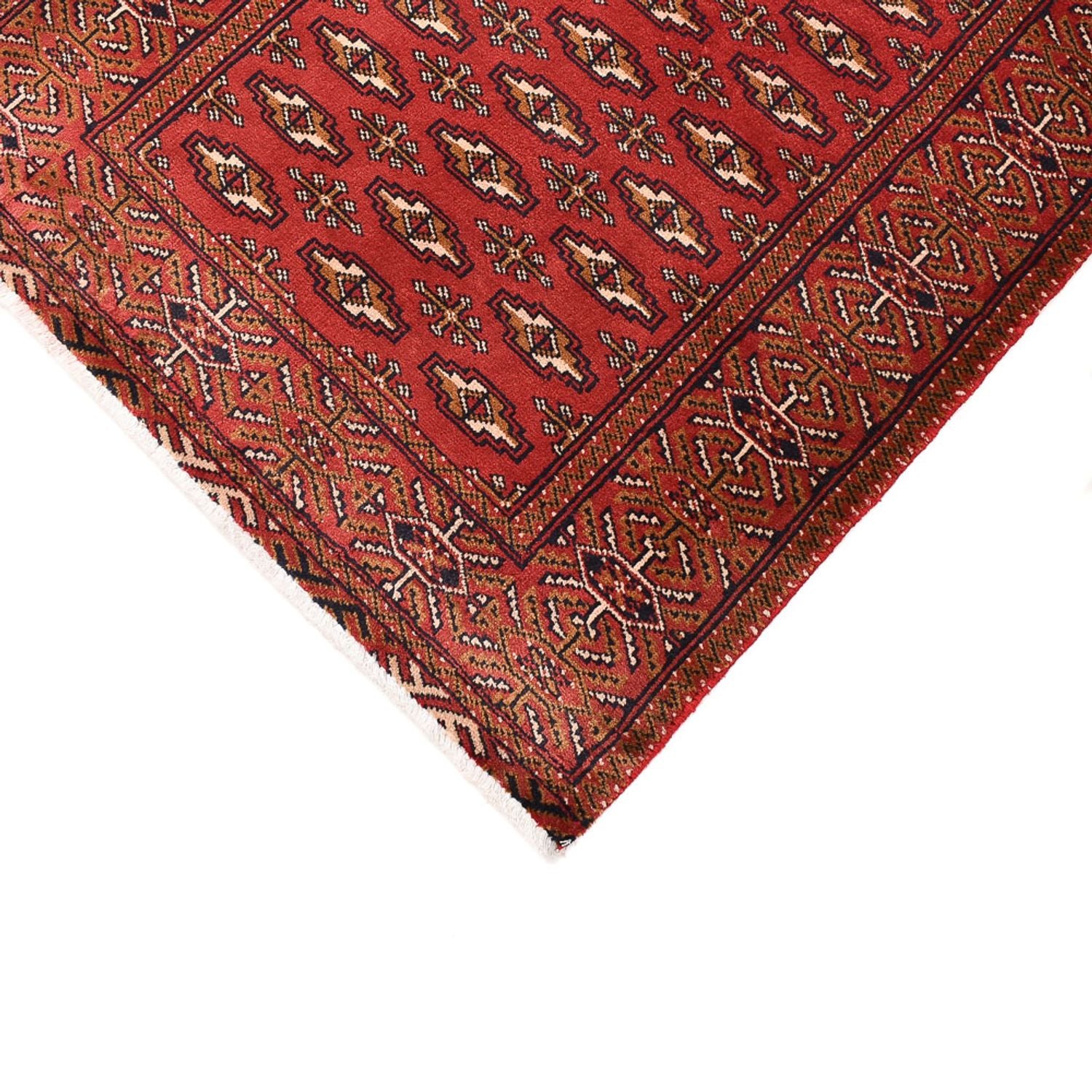 Tapis de couloir Tapis Turkaman - 369 x 86 cm - rouge
