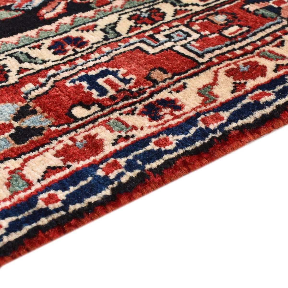 Tapis persan - Nomadic - 160 x 111 cm - bleu foncé