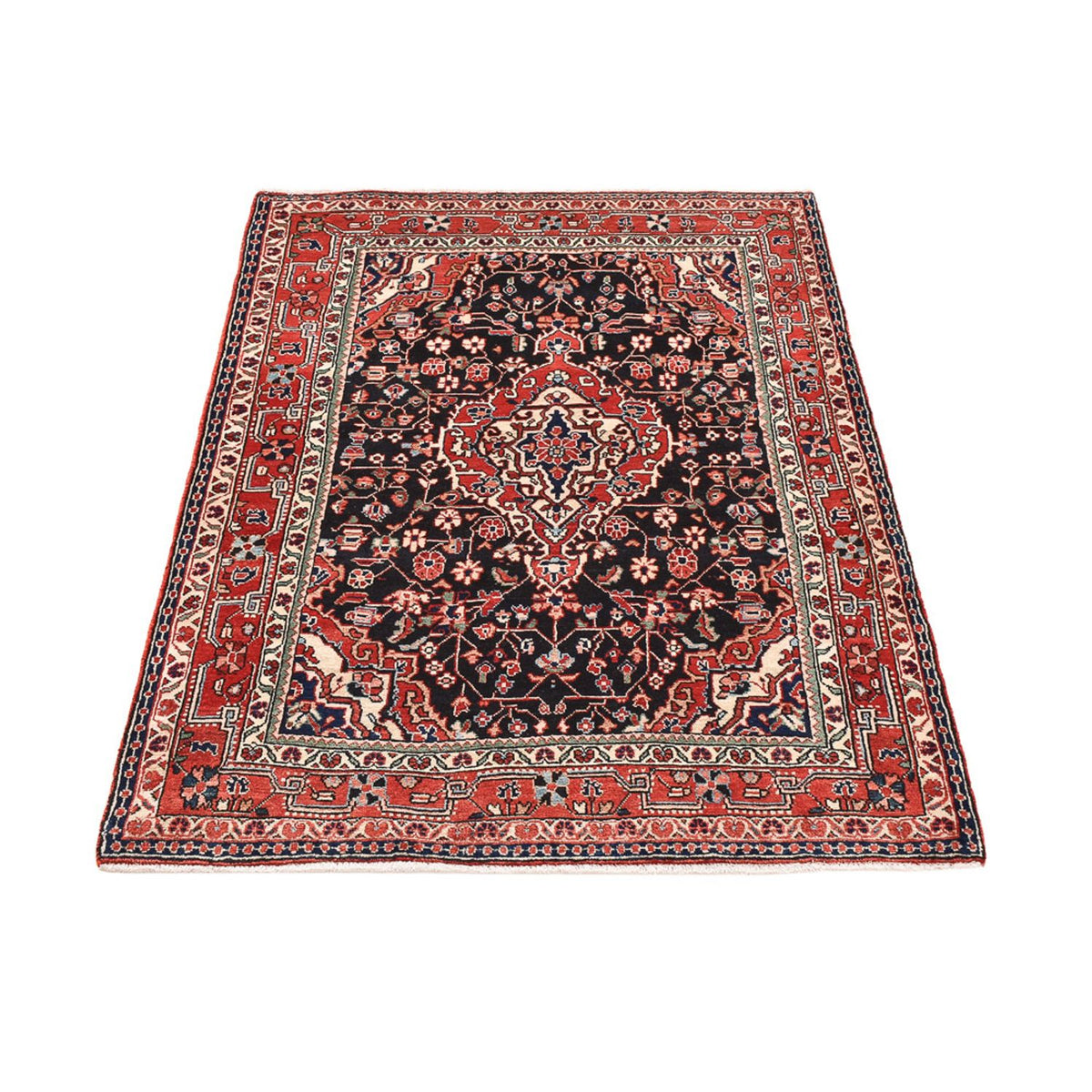 Tapis persan - Nomadic - 160 x 111 cm - bleu foncé