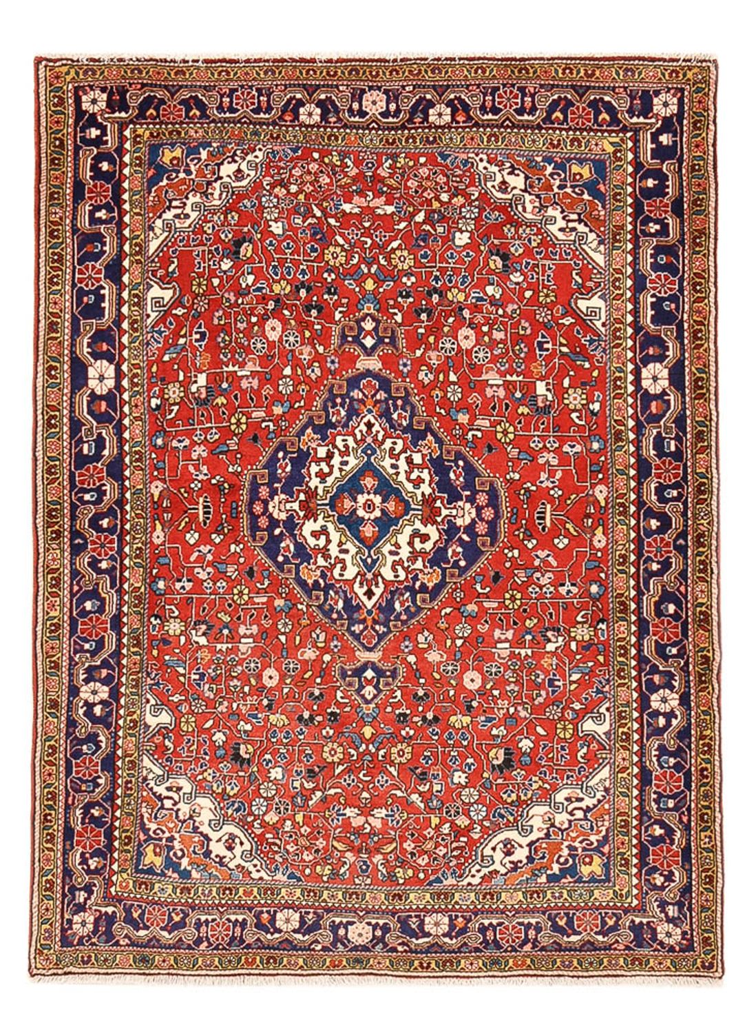 Tapis persan - Nomadic - 149 x 110 cm - rouge