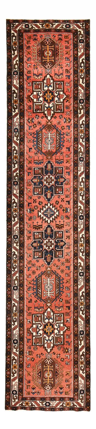 Tapis de couloir Tapis persan - Nomadic - 452 x 98 cm - rouge clair