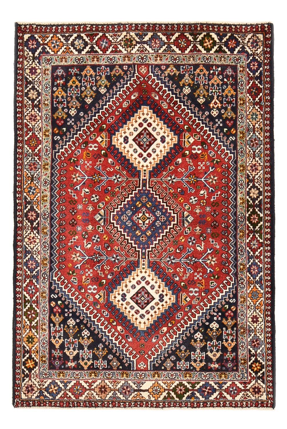 Tapis persan - Nomadic - 147 x 97 cm - rouge