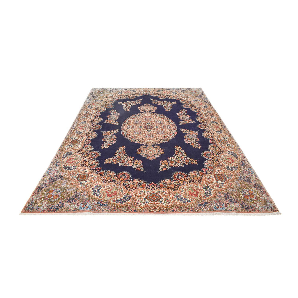Tapis persan - Royal - 340 x 257 cm - bleu foncé