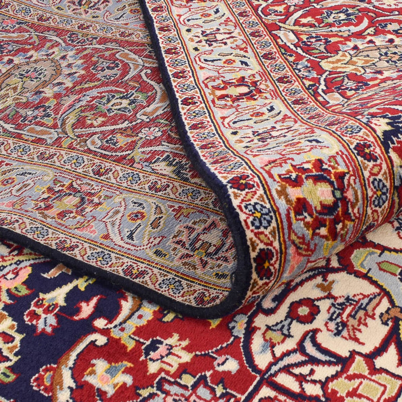 Tapis persan - Keshan - 389 x 302 cm - bleu foncé