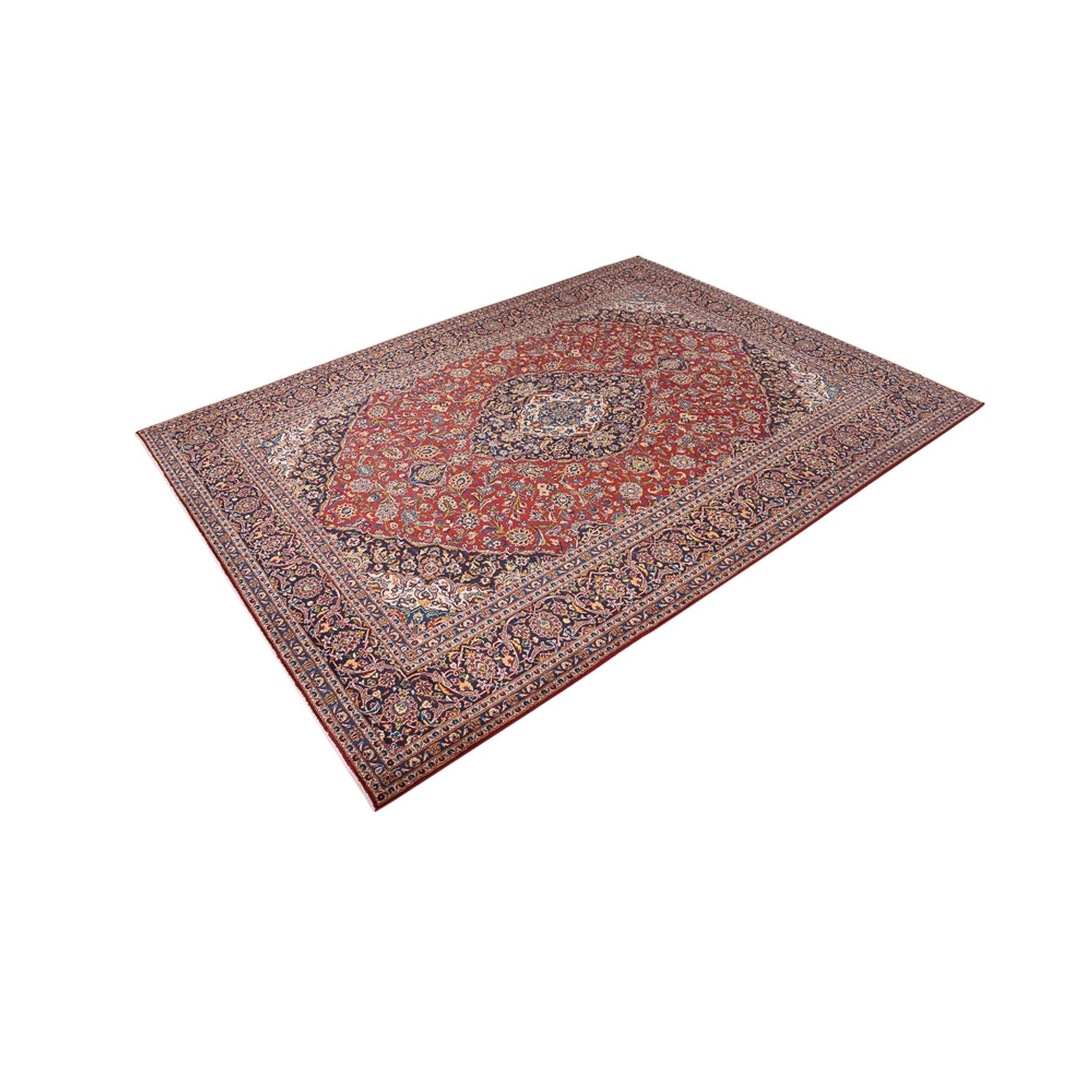 Tapis persan - Keshan - 390 x 294 cm - rouge