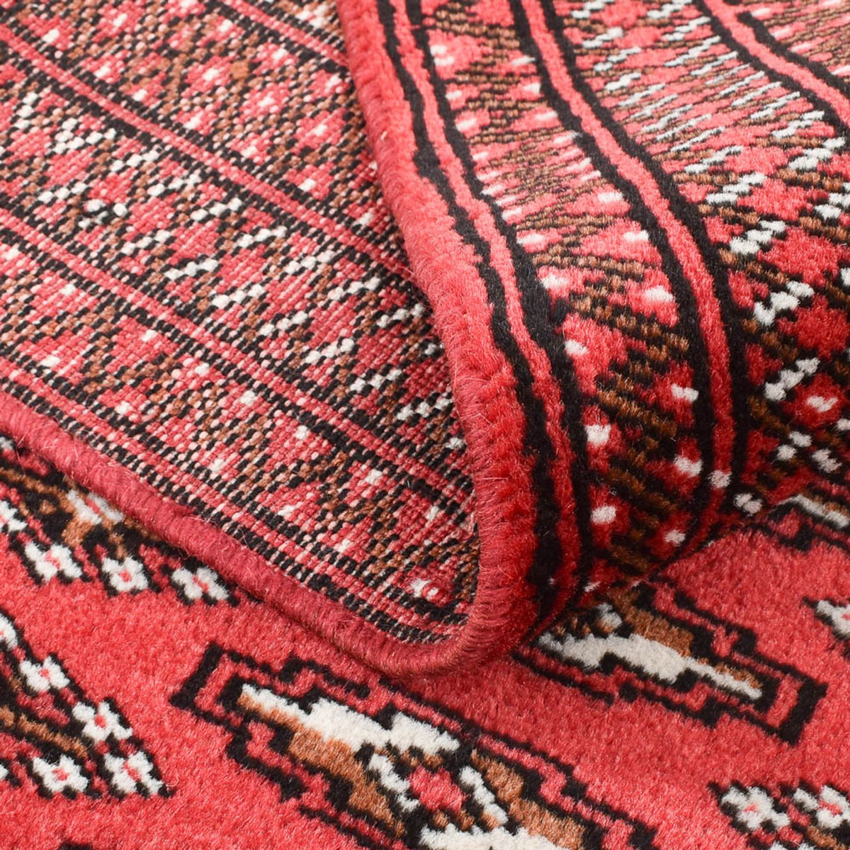 Tapis Turkaman - 135 x 94 cm - rouge