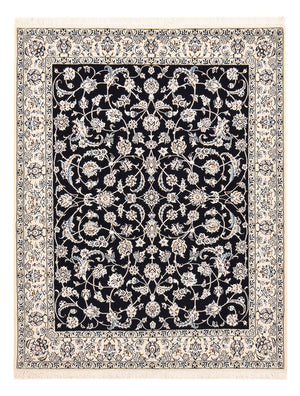 Tapis persan - Nain - Royal - 190 x 148 cm - bleu foncé