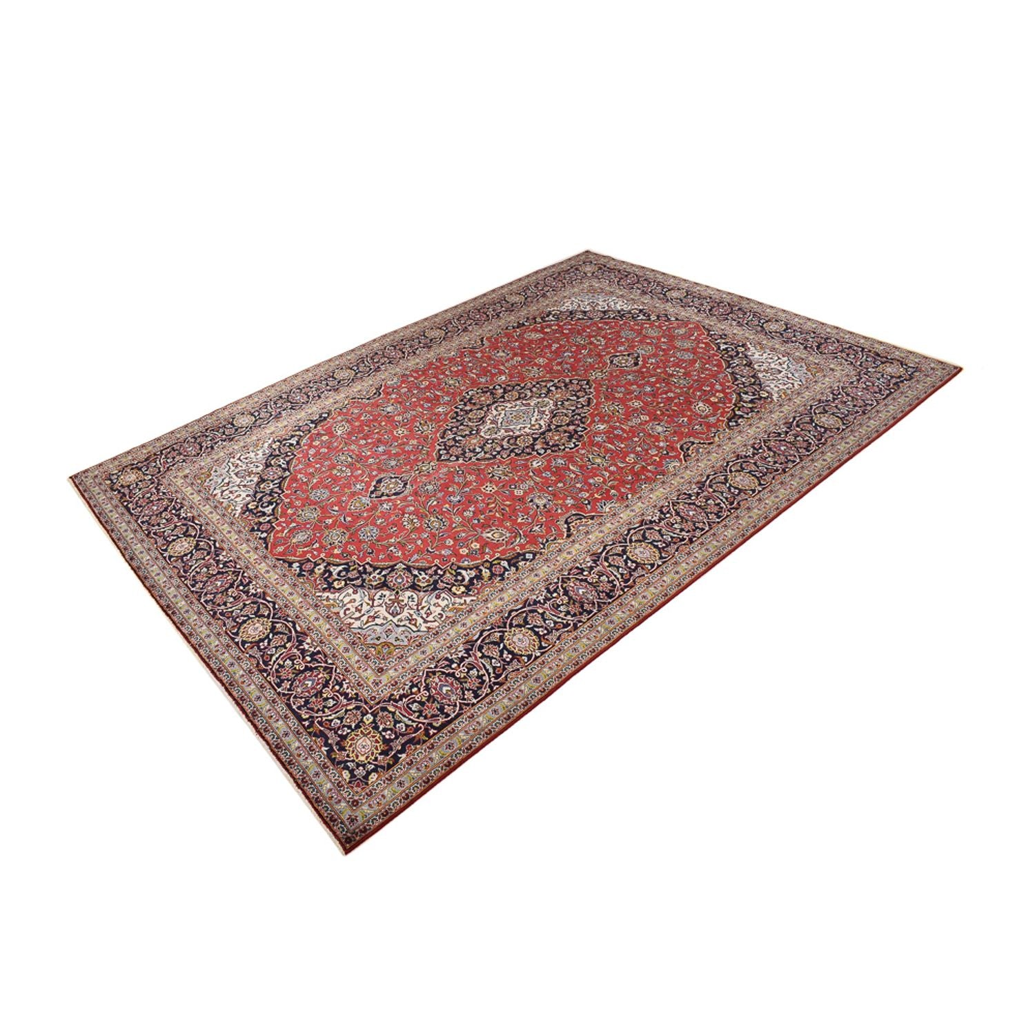 Tapis persan - Keshan - 392 x 290 cm - rouge