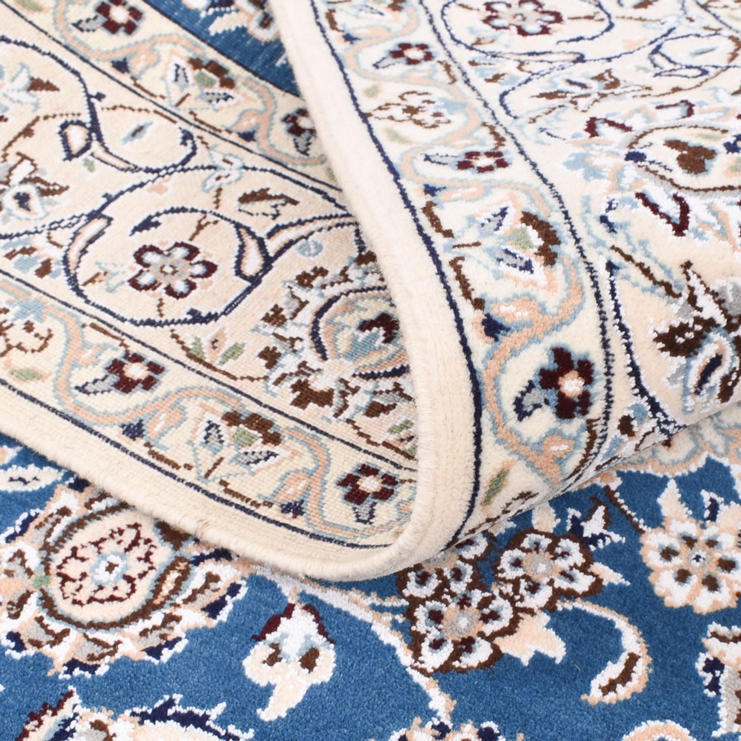 Tapis persan - Nain - Royal - 199 x 149 cm - bleu