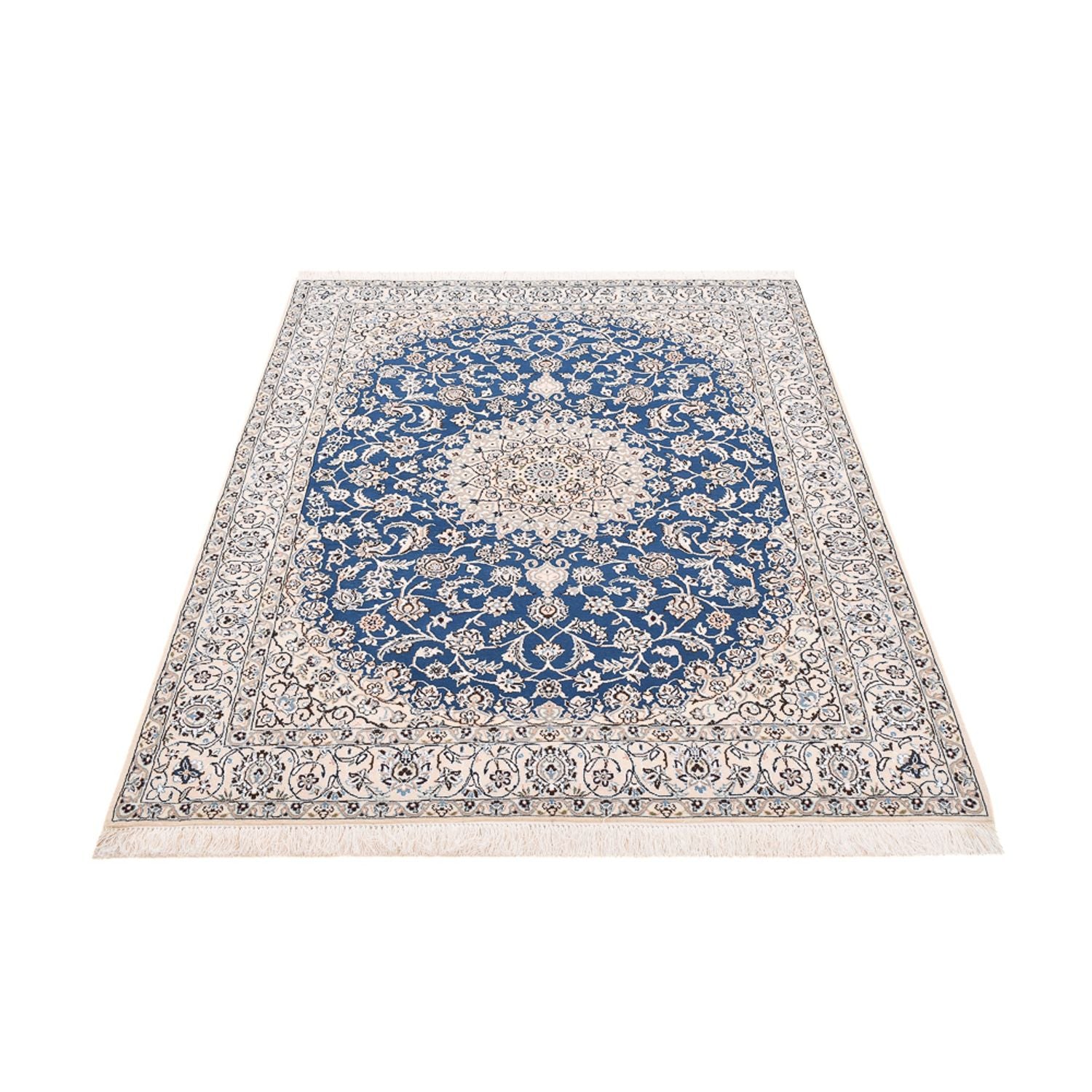 Tapis persan - Nain - Royal - 199 x 149 cm - bleu