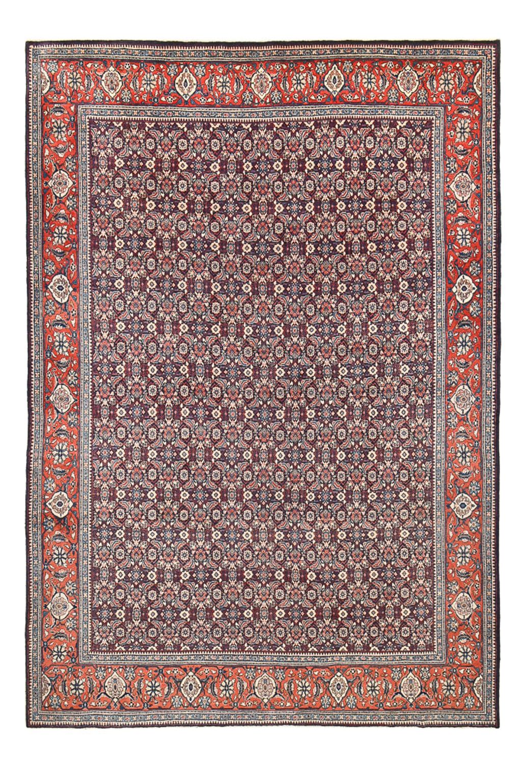 Tapis persan - Classique - 399 x 277 cm - bleu foncé