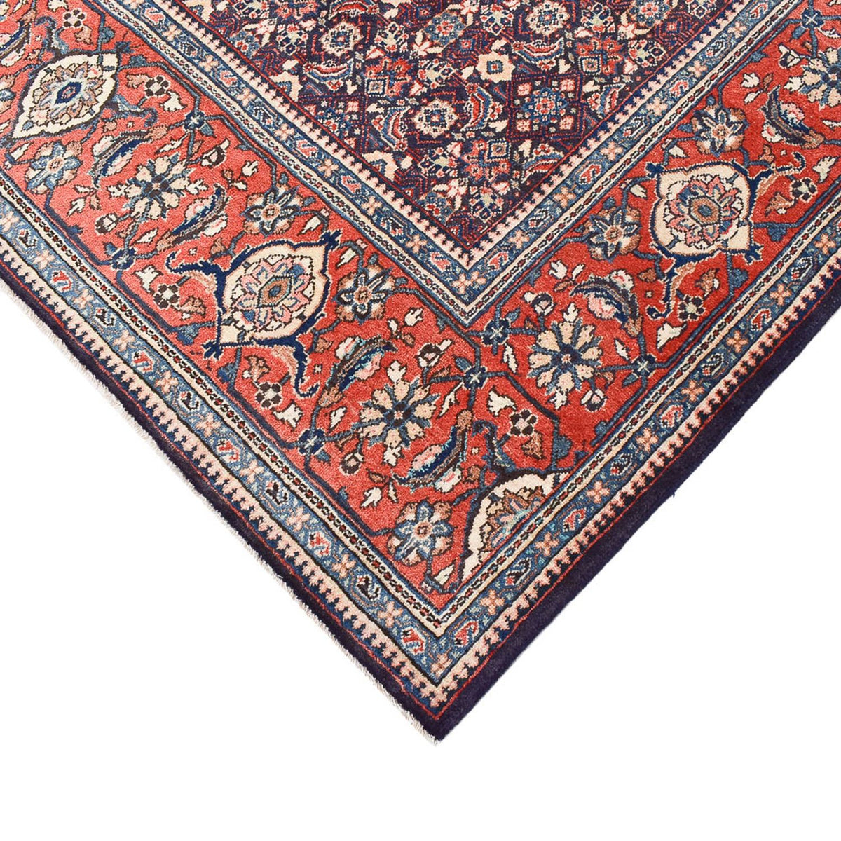 Tapis persan - Classique - 399 x 277 cm - bleu foncé