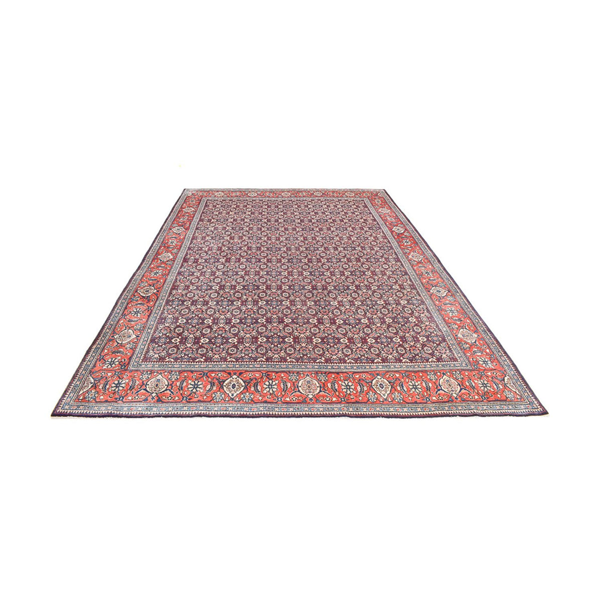 Tapis persan - Classique - 399 x 277 cm - bleu foncé