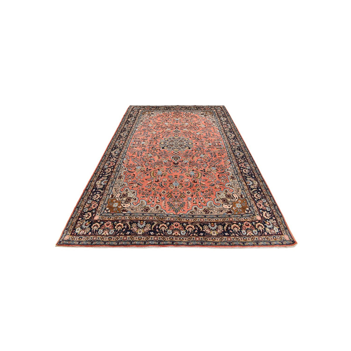 Tapis persan - Nomadic - 318 x 203 cm - rouge clair
