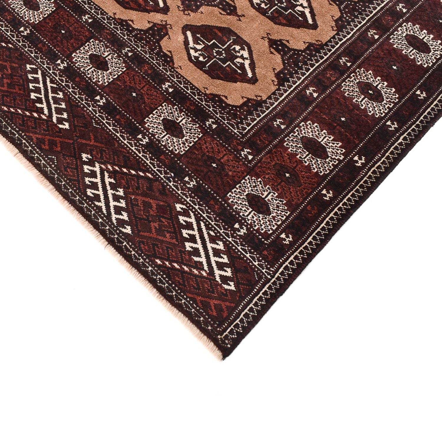 Tapis Turkaman - 295 x 198 cm - beige clair