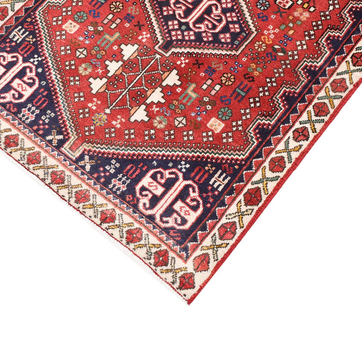 Tapis de couloir Tapis persan - Nomadic - 195 x 72 cm - rouge