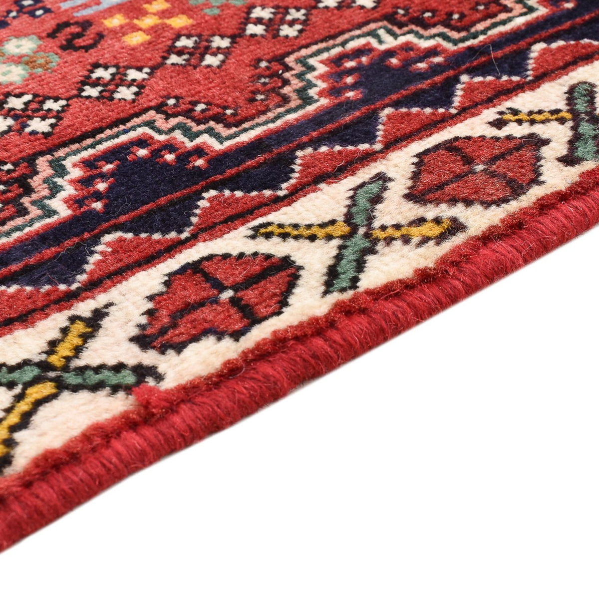 Tapis de couloir Tapis persan - Nomadic - 195 x 72 cm - rouge