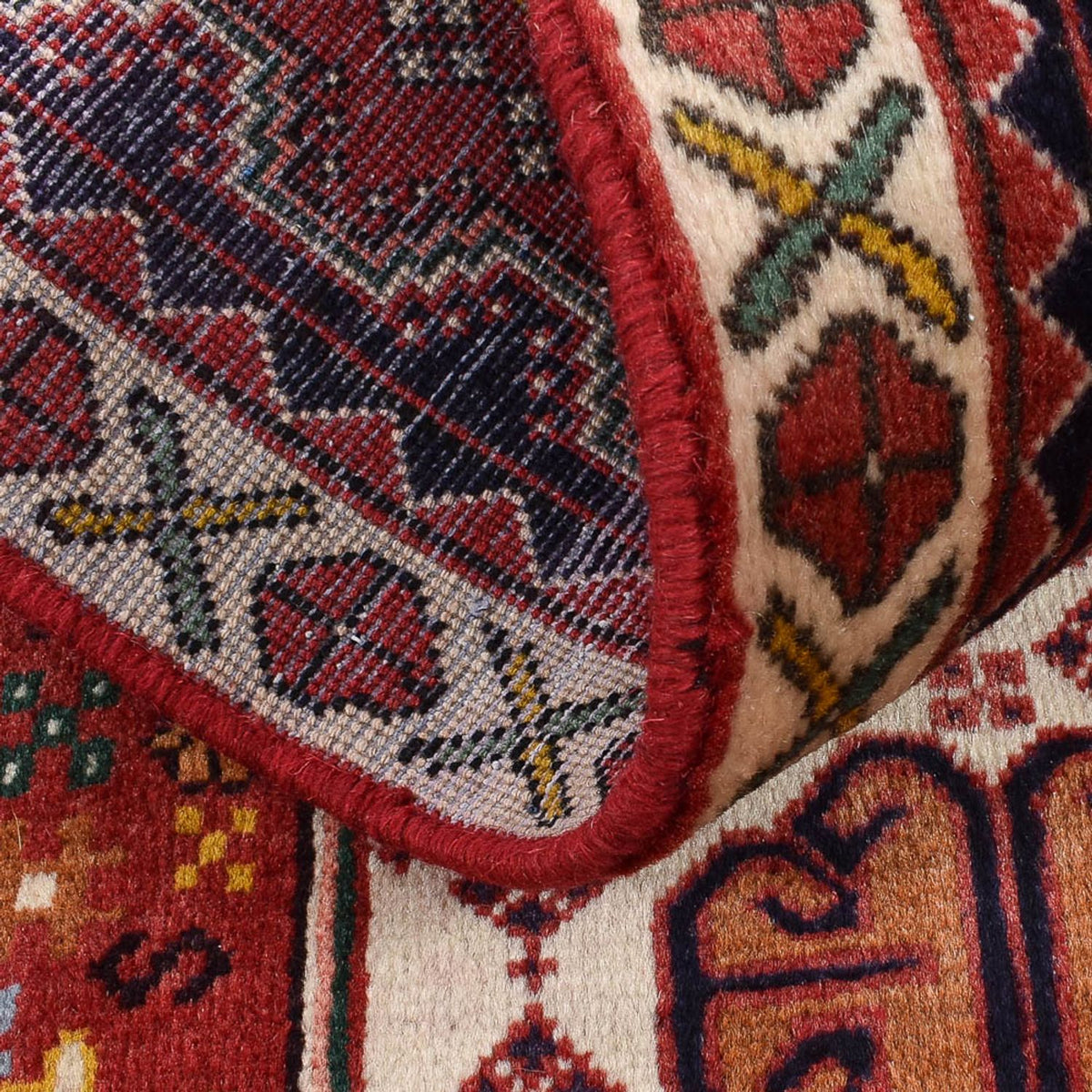 Tapis de couloir Tapis persan - Nomadic - 195 x 72 cm - rouge