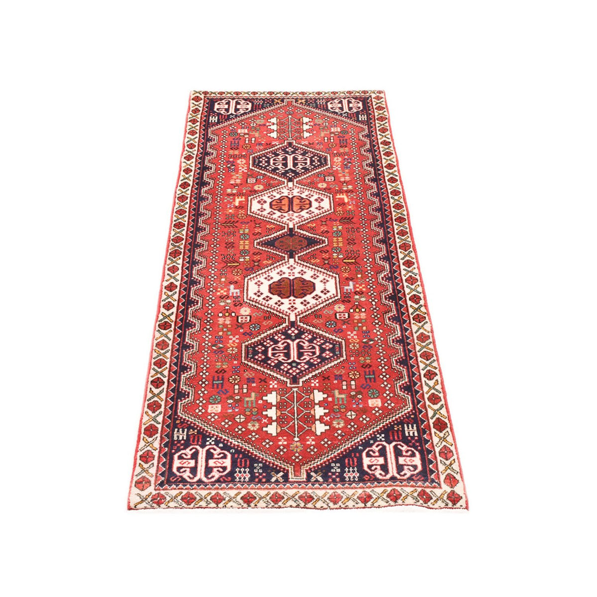 Tapis de couloir Tapis persan - Nomadic - 195 x 72 cm - rouge