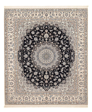 Tapis persan - Nain - Premium - 306 x 254 cm - bleu foncé