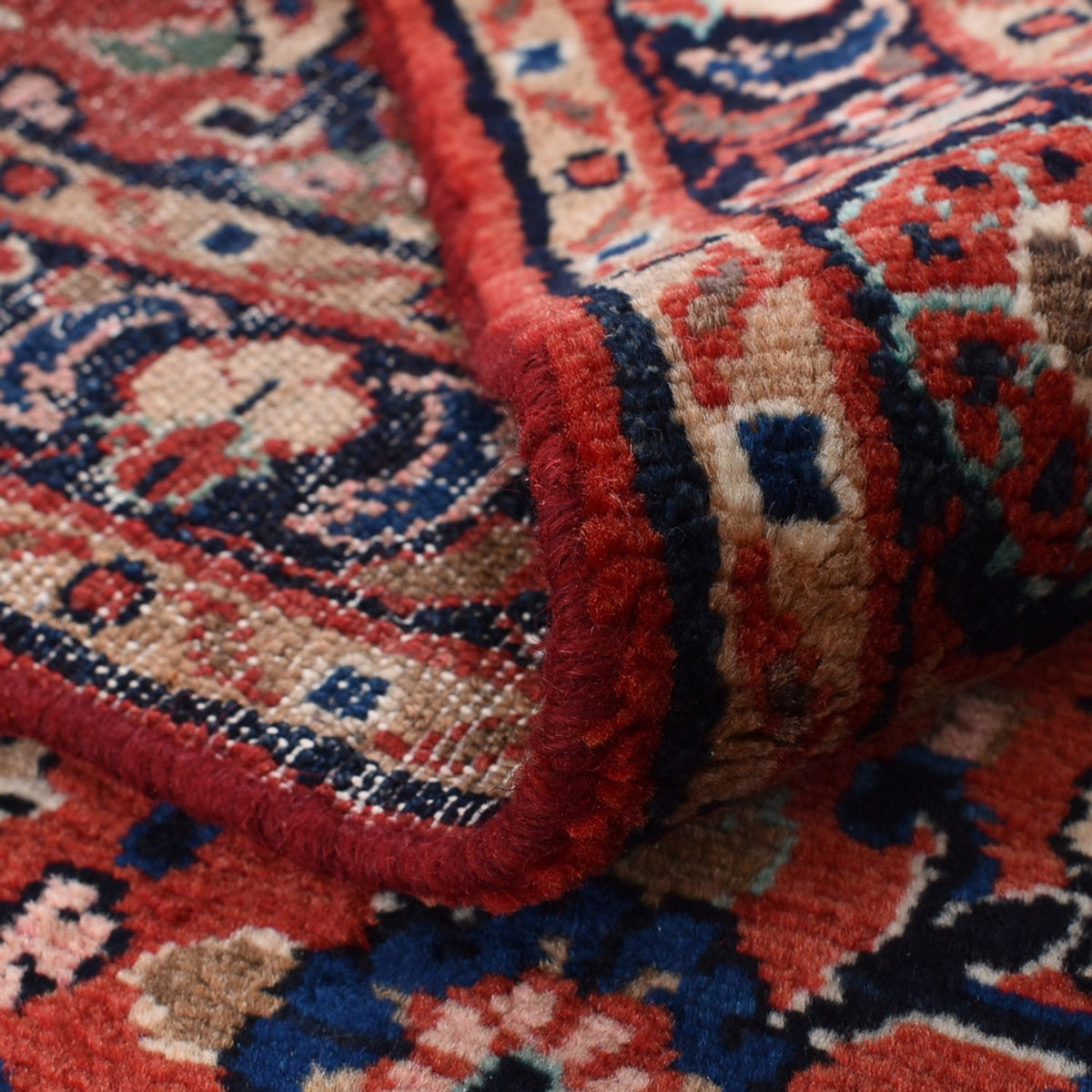 Tapis de couloir Tapis persan - Nomadic - 412 x 89 cm - rouge