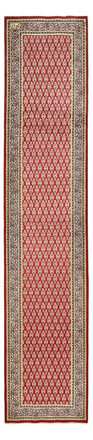 Tapis de couloir Tapis persan - Tabriz - 478 x 99 cm - rouge