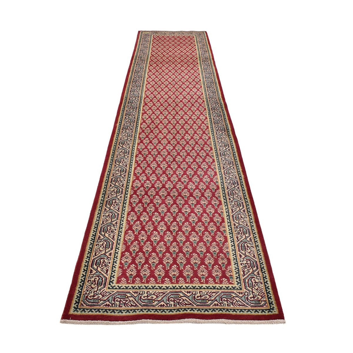Tapis de couloir Tapis persan - Tabriz - 478 x 99 cm - rouge