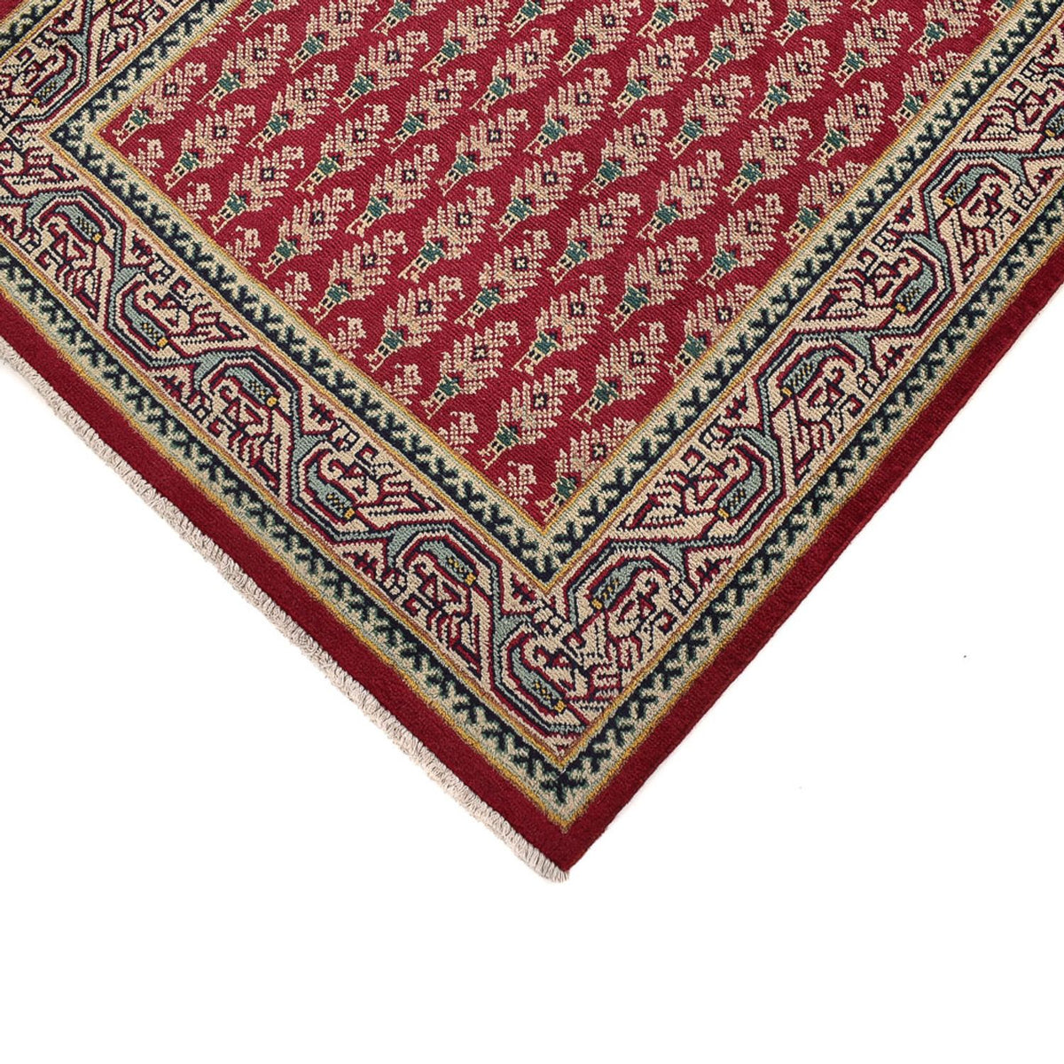 Tapis de couloir Tapis persan - Tabriz - 475 x 99 cm - rouge