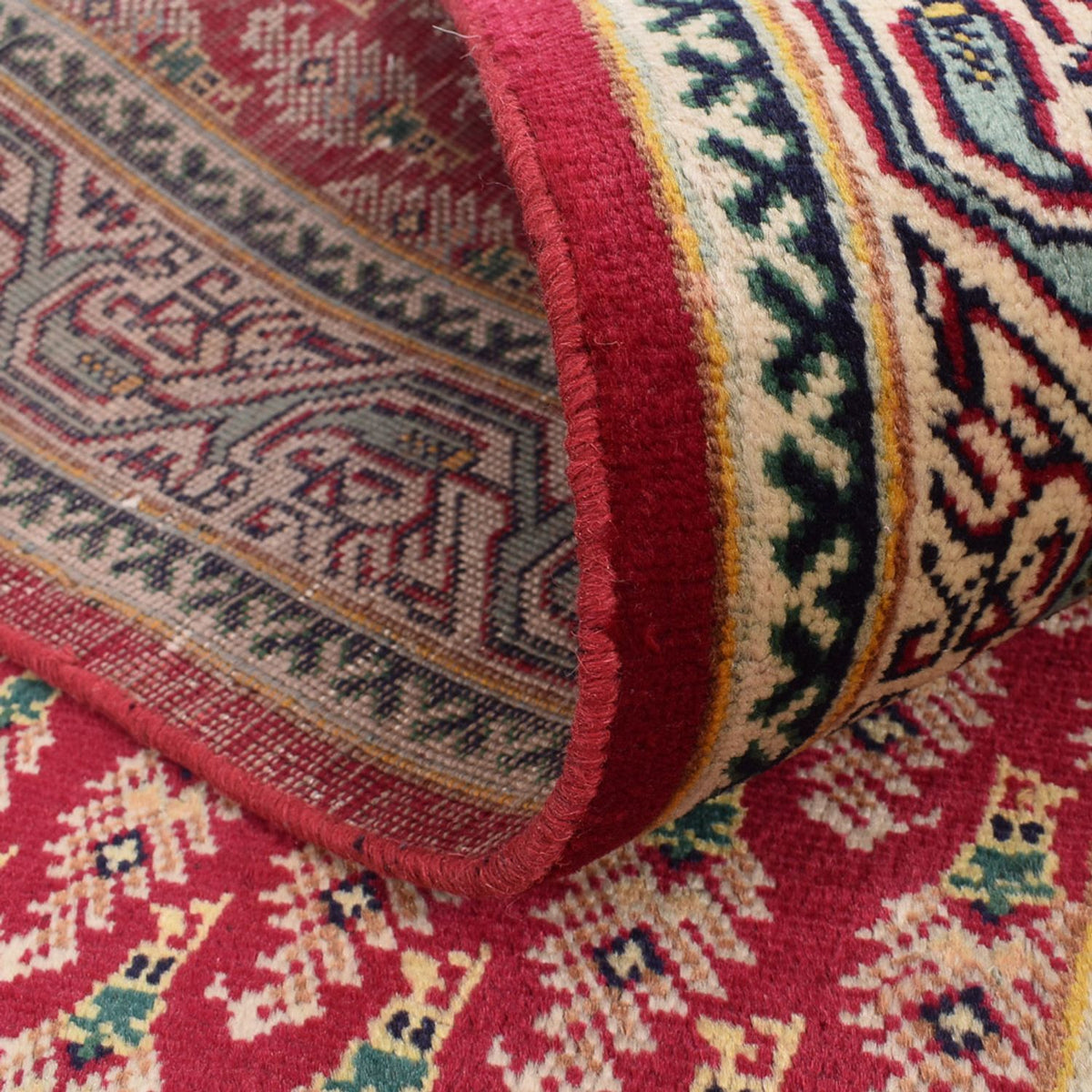 Tapis de couloir Tapis persan - Tabriz - 475 x 99 cm - rouge