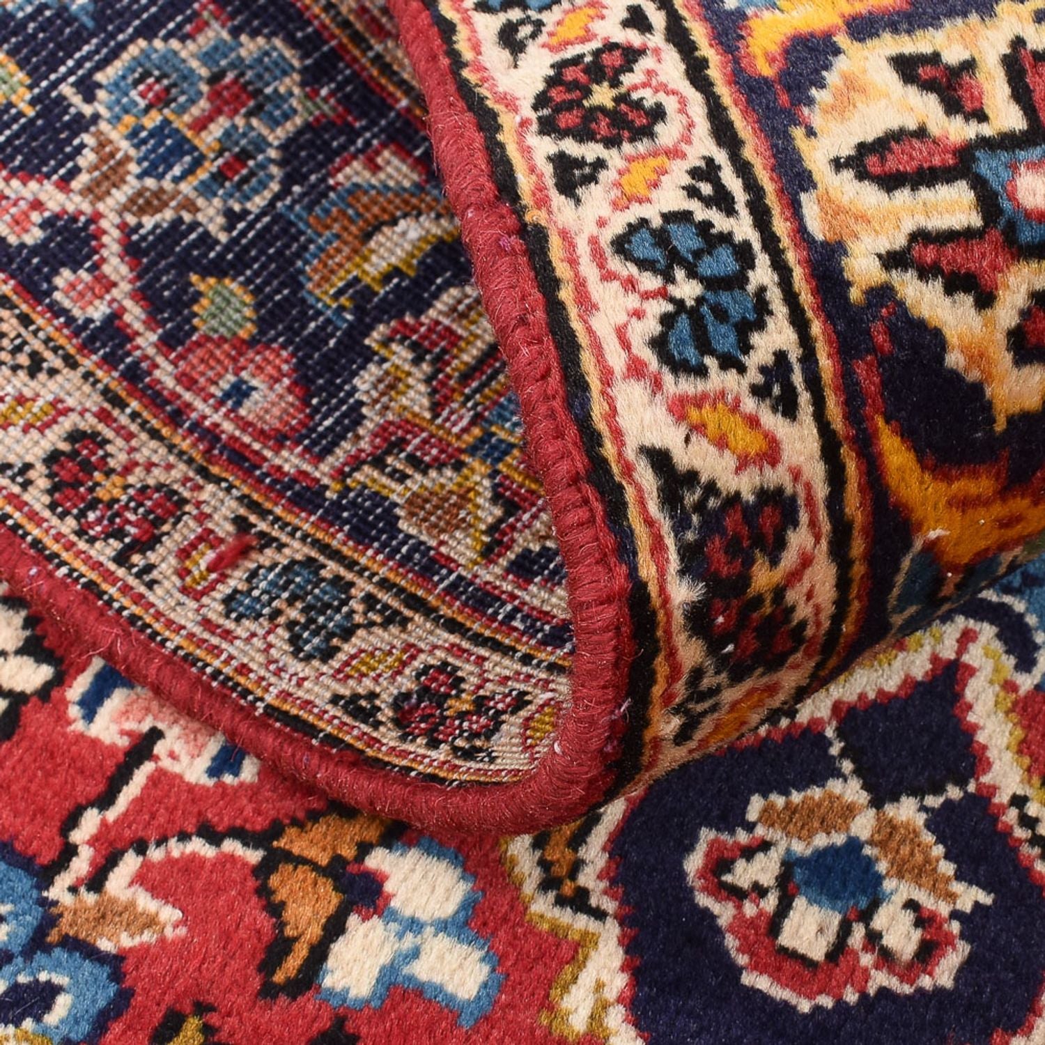 Tapis persan - Keshan - 142 x 100 cm - rouge