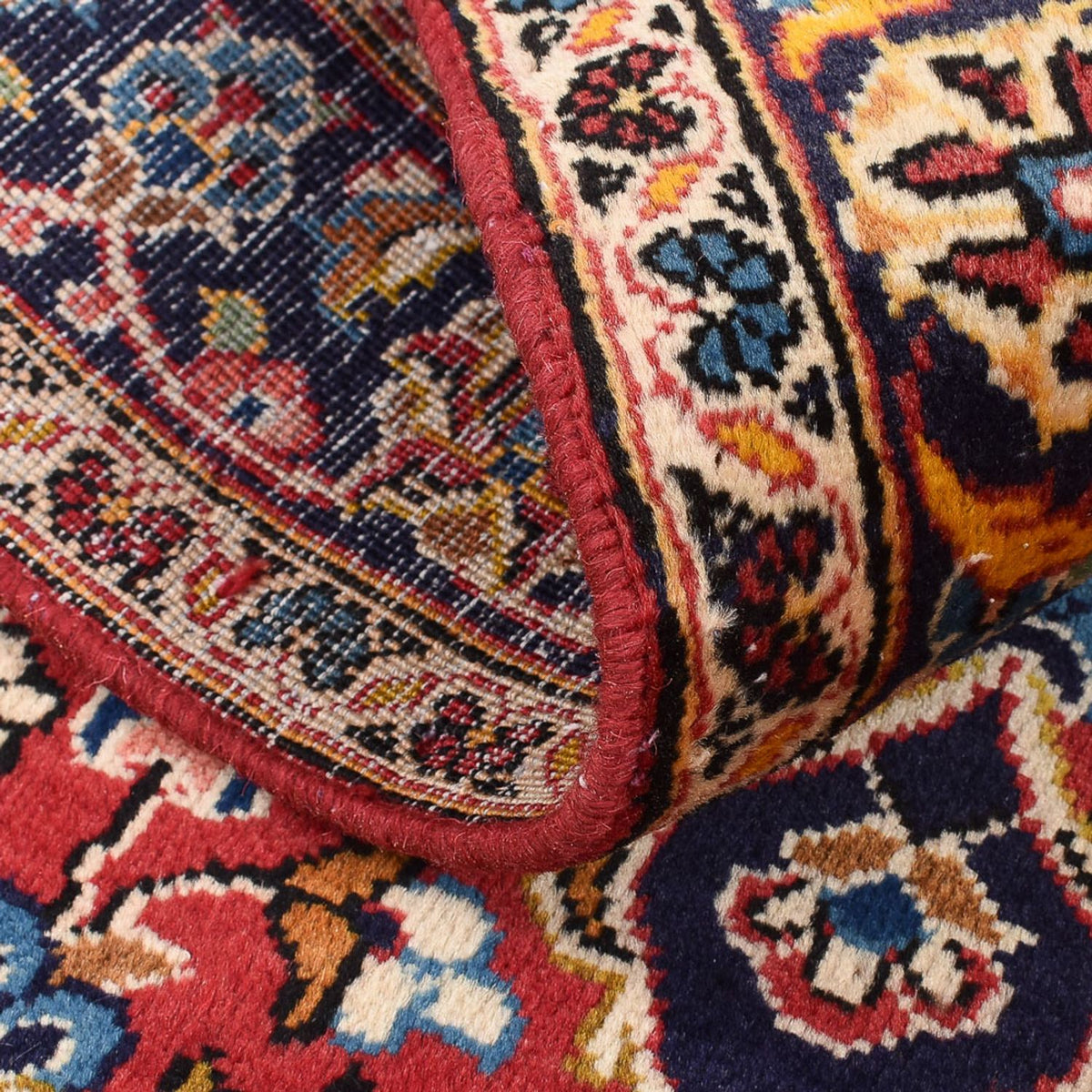 Tapis persan - Keshan - 142 x 100 cm - rouge