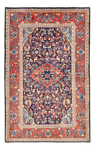 Tapis persan - Nomadic - 170 x 110 cm - bleu foncé