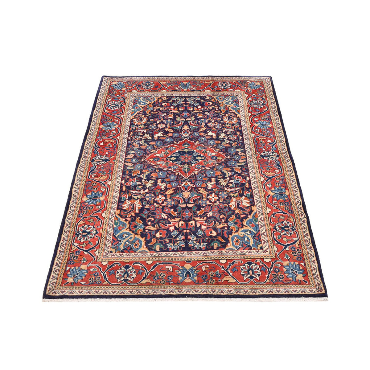 Tapis persan - Nomadic - 170 x 110 cm - bleu foncé