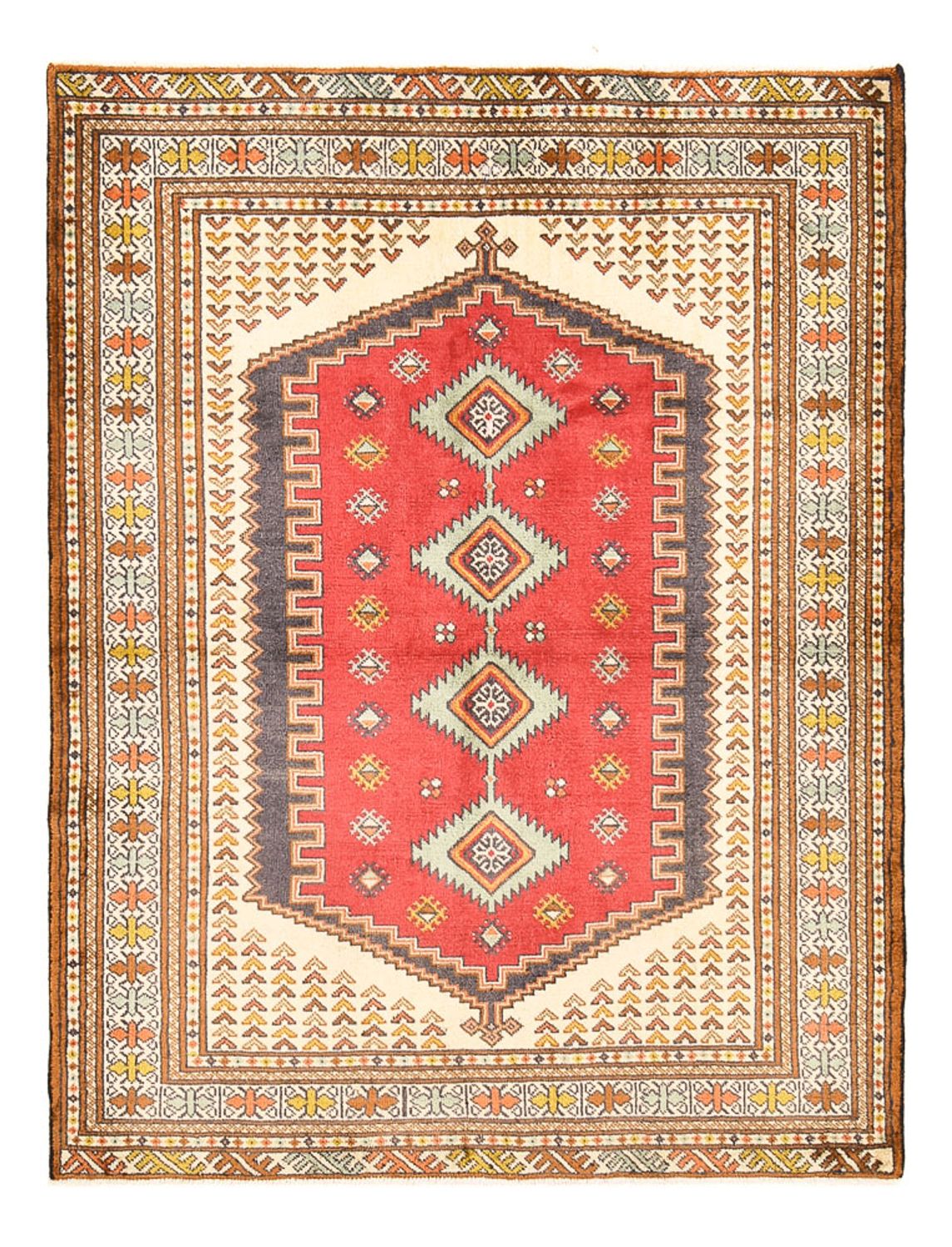 Tapis persan - Nomadic - 174 x 135 cm - multicolore