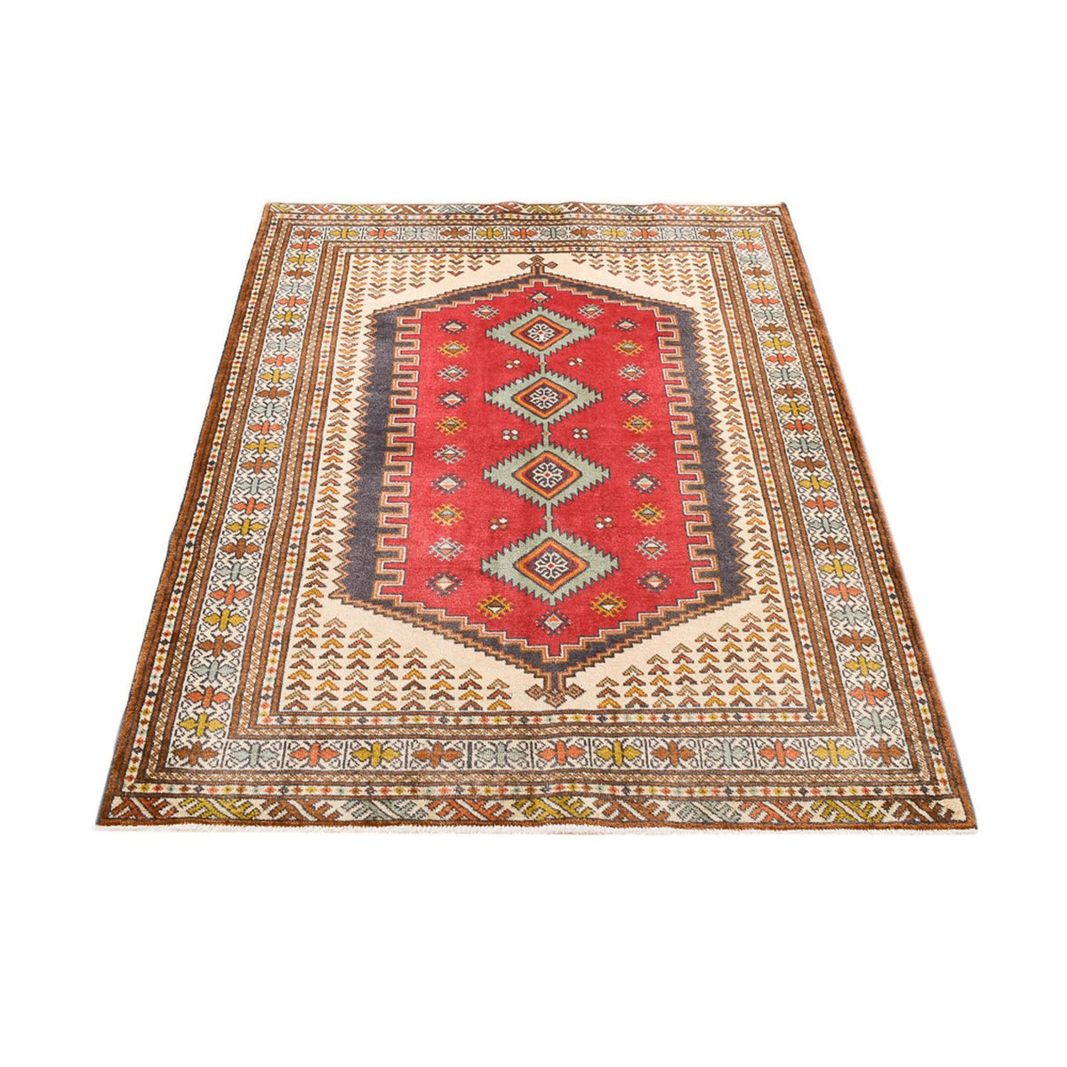 Tapis persan - Nomadic - 174 x 135 cm - multicolore