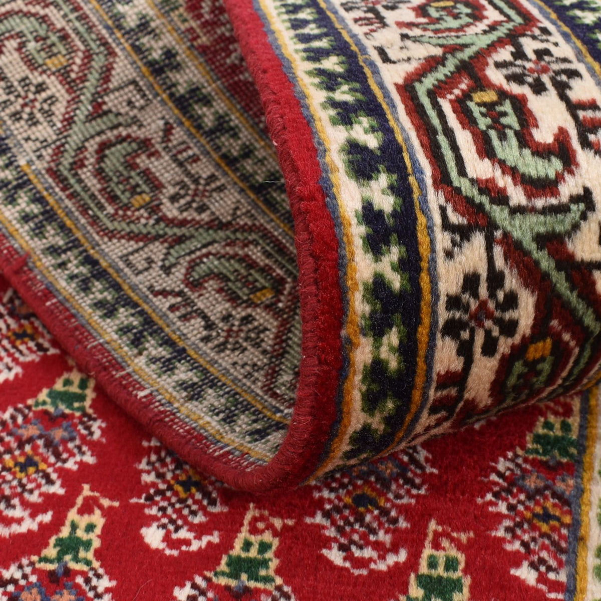 Tapis de couloir Tapis persan - Tabriz - 460 x 73 cm - rouge